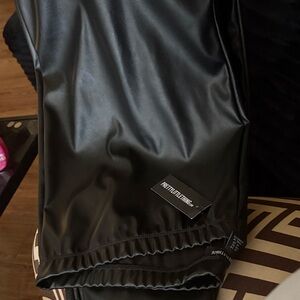 PrettyLittleThing Shiny Black Leather Trousers